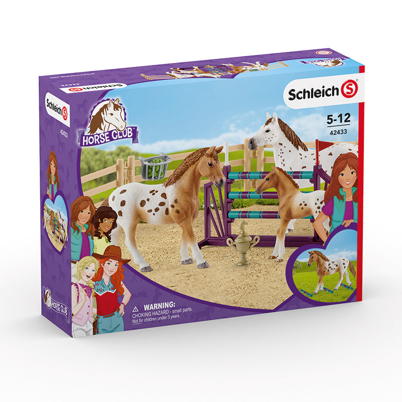 SCHLEICH 42433n Horse Club Entrenamiento de torneo de Lisa
