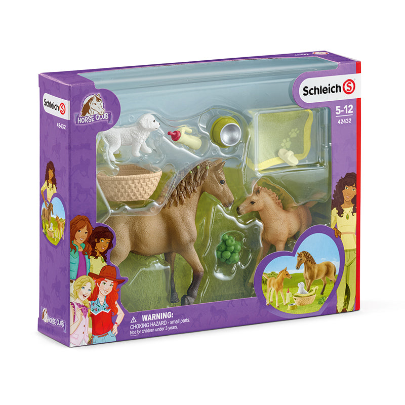 Schleich - Horse Club Cuidado de animales bebés de Sarah