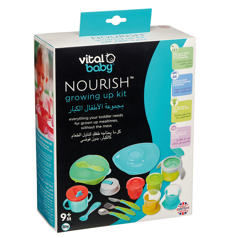 Vital Baby NOURISH Alimentação Infantil - Kit com 13 itens
