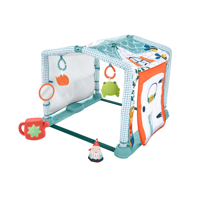 Fisher-Price - Ginásio de atividades de rastreamento e brincadeiras 3 em 1