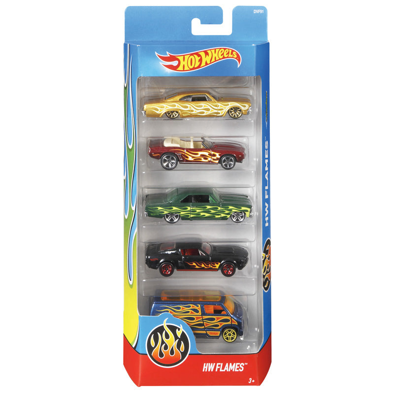 Kit de Coches Coleccionables Hot Wheels con 5 Unidades (los modelos pueden variar)