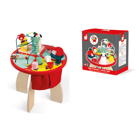 Janod Baby Forest - Mesa de actividades de madera