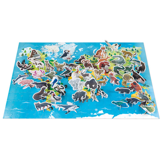 Janod Puzzle Educativo Animales en Peligro