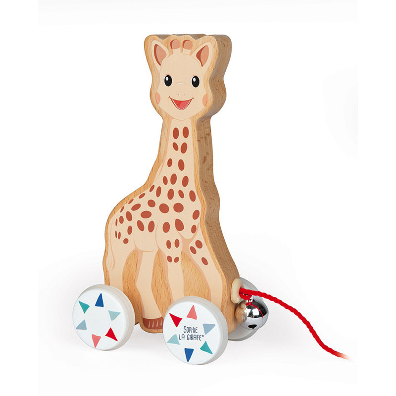 Janod Sophie La Girafe Pull-Along - Girafa Sophie em madeira
