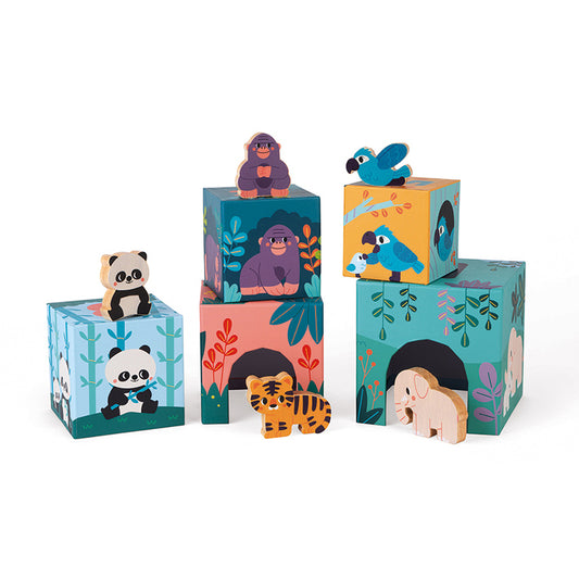 Janod - Pirámide del WWF y figuras de animales
