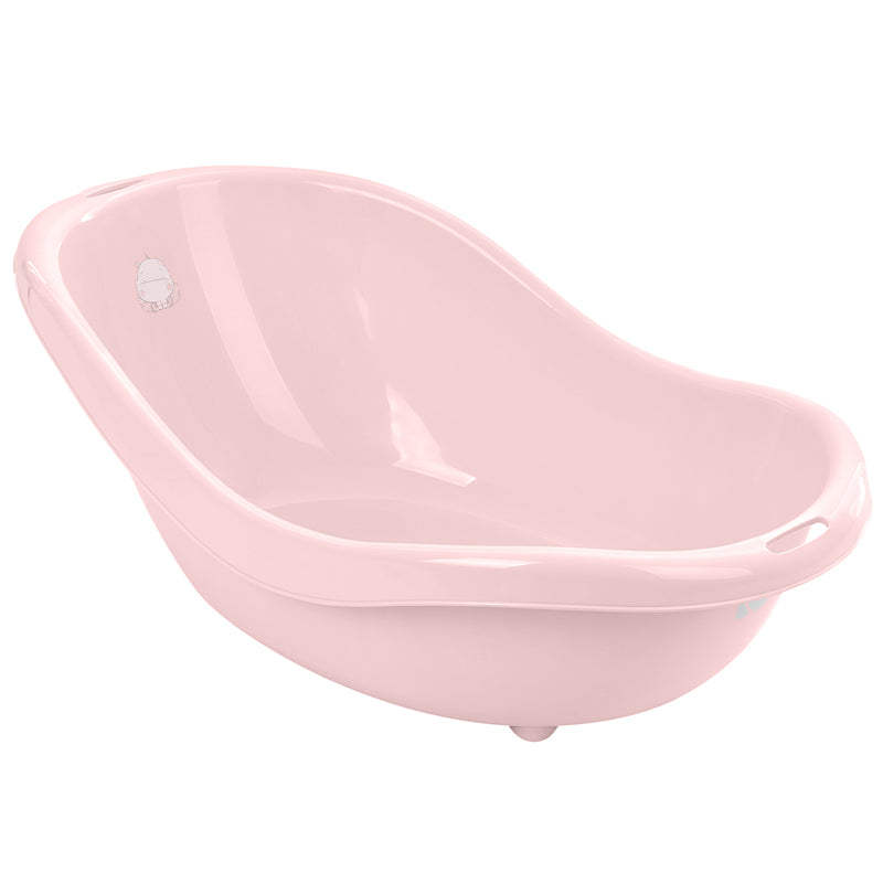 Kikka Boo Vasca Da Bagno Hippo 82 Cm Rosa - Da 0 A 36 Mesi Con Tappo Di Scarico