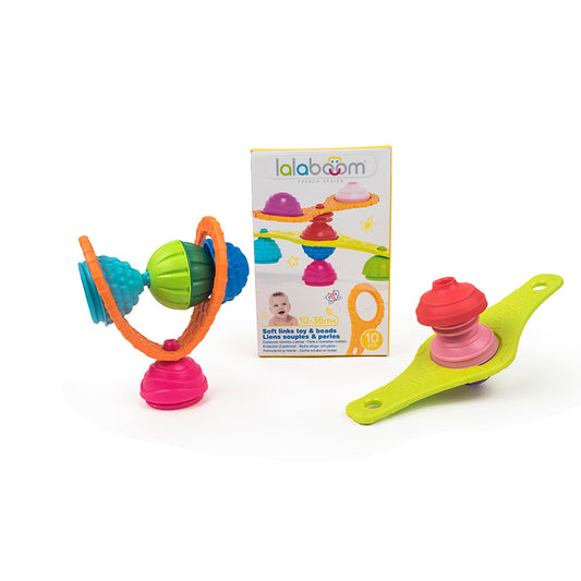 Lalaboom Teething Straps & Beads 10Pk