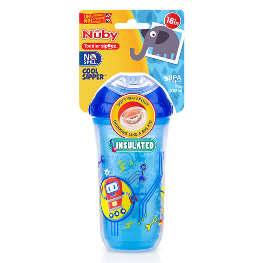 Nuby - Sipper Frio Isolado - kit com 2 modelos variados