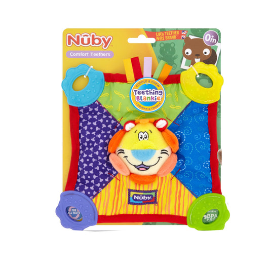Nuby - Naninha de pelúcia com mordedor