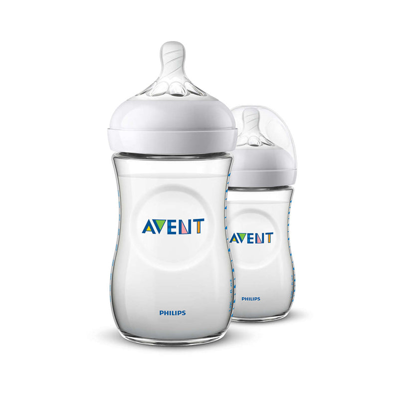 Philips Avent Natural - Biberones 260 ml - Kit de 2