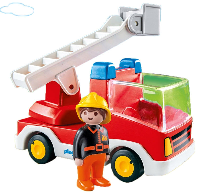 Playmobil 1.2.3 - Caminhão de bombeiros