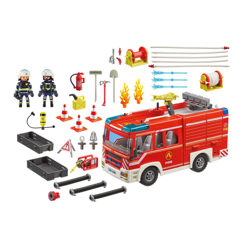 Playmobil 9464 Carro de Bombeiros com Canhão de Água Ativo