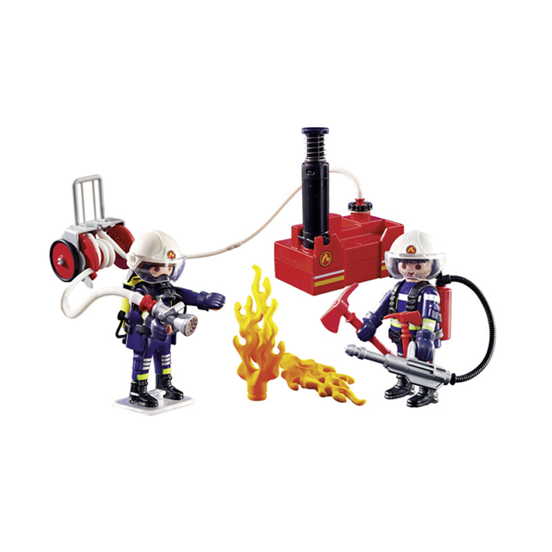 Playmobil - Bomberos con bomba de agua