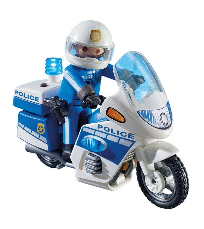 Playmobil - Moto de policía con luz LED