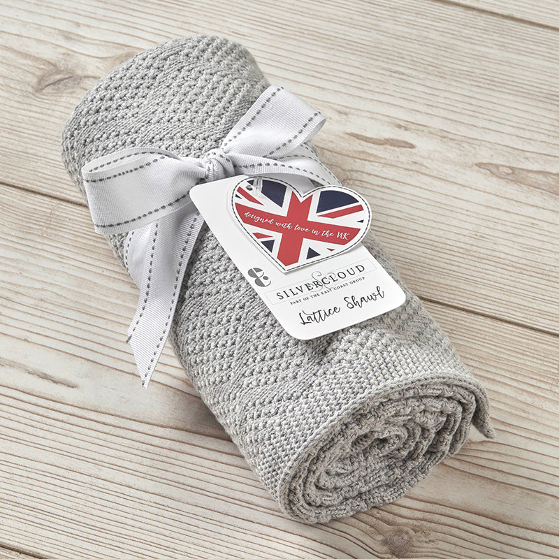 Silvercloud - Manta de punto gris