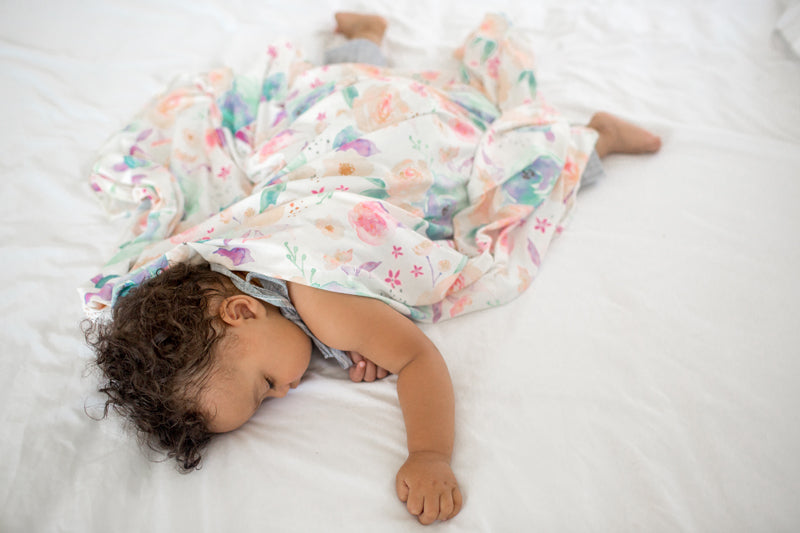 Copper Pearl de malha Swaddle Cobertor Bloom