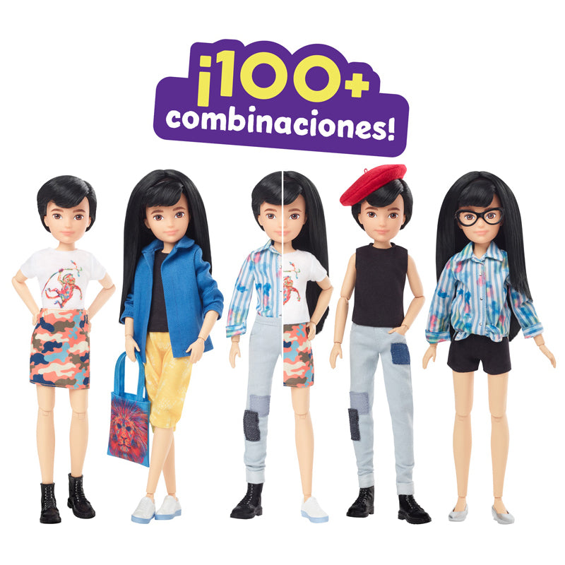 Creatable World Deluxe Character Doll with Black Hair