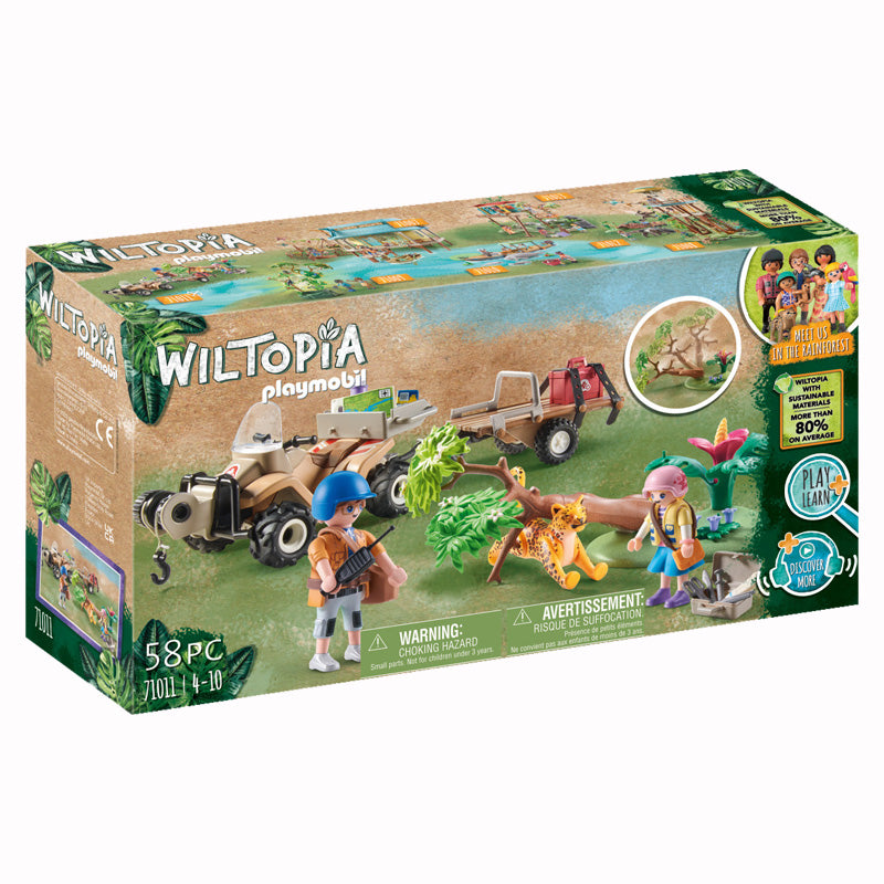 Playmobil Wiltopia Animal Rescue Quad com reboque