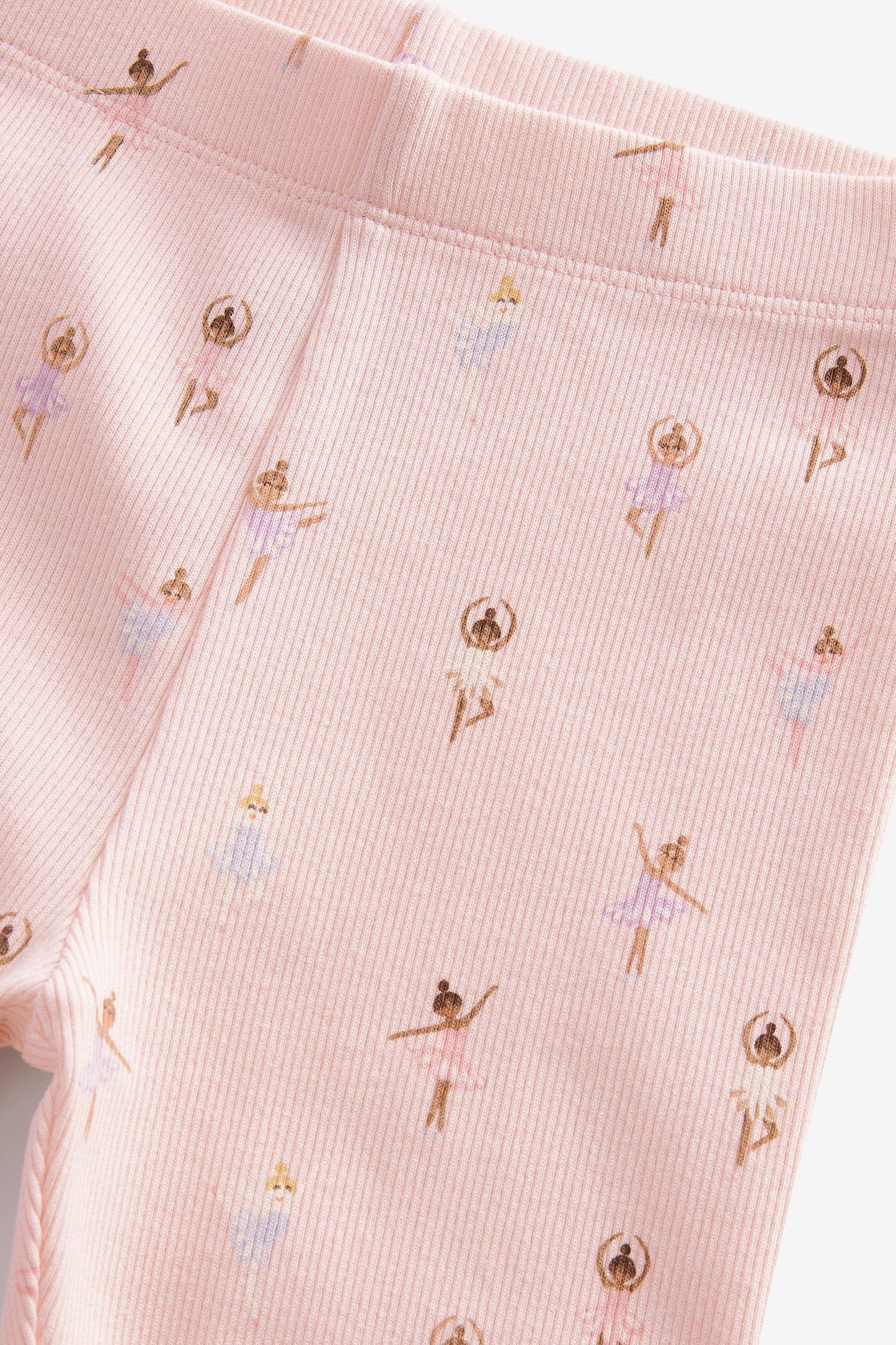 |BabyGirl| Legging Rib Jersey Bailarina - Rosa (3meses-7anos)