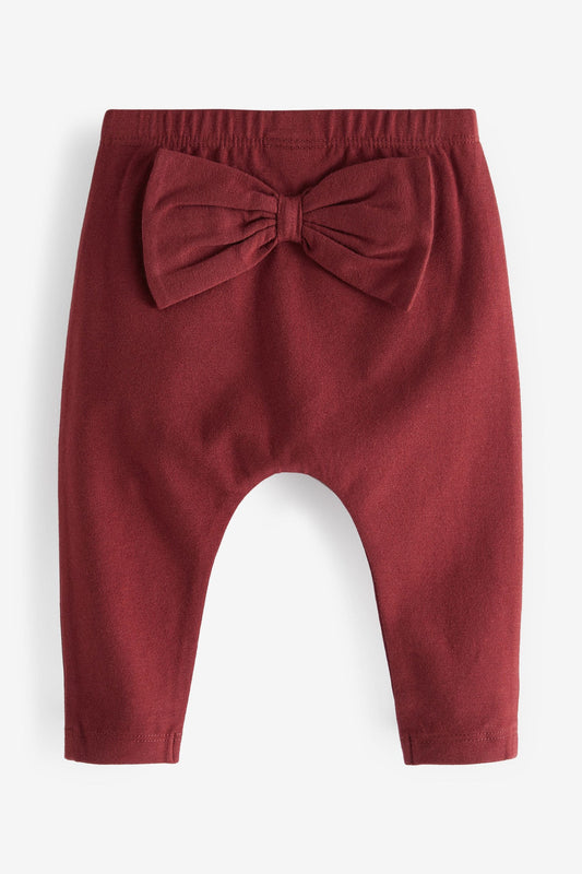 |BabyGirl| Conjunto de Leggings - Kit com 2 peças - Azul/Vermelho - (0meses-2anos)