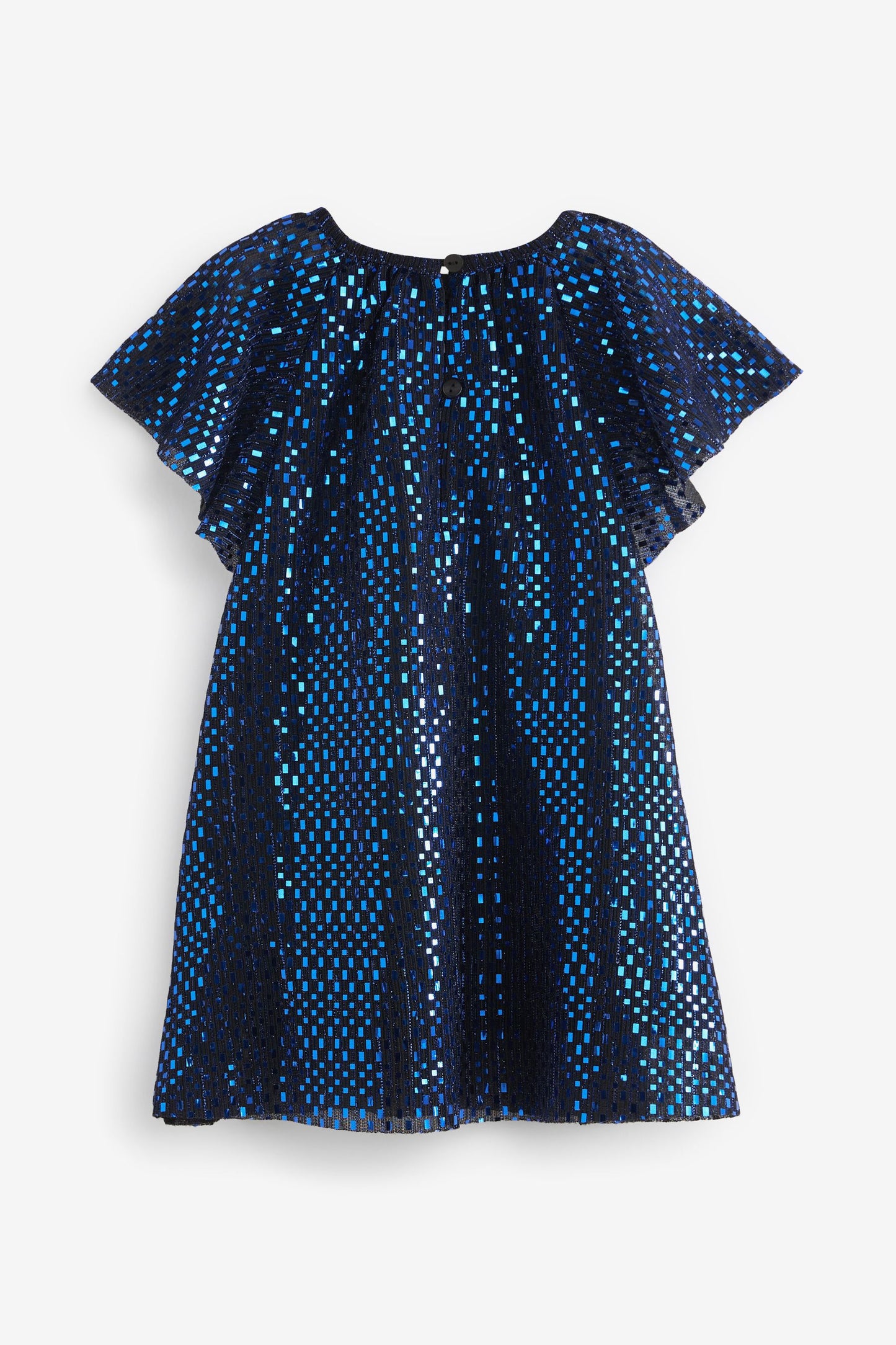|Niña| Vestido con mangas Angel Glitter - Azul - (3 meses-8 años)