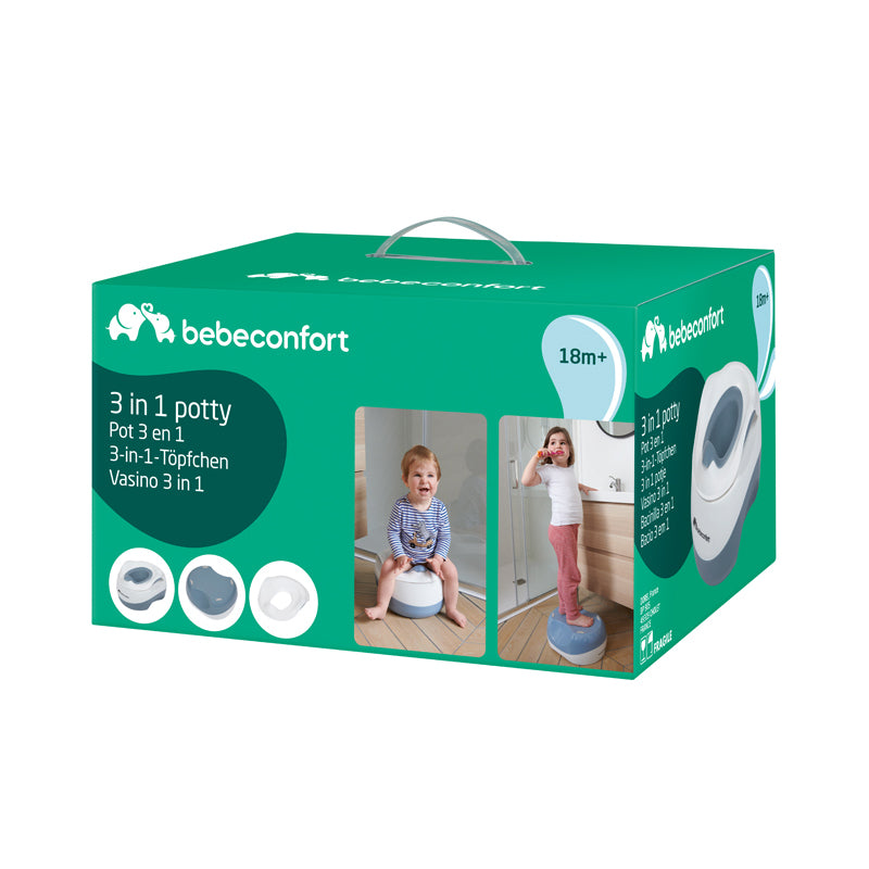 Bébéconfort 3 em 1Potinho branco e cinza