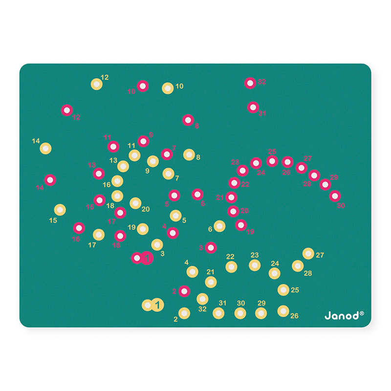 Janod Lacing Game Animals 6Pk - Brinquedo em madeira