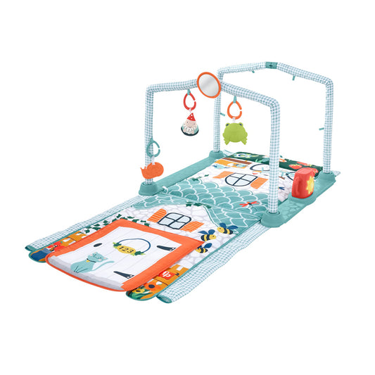 Fisher-Price - Ginásio de atividades de rastreamento e brincadeiras 3 em 1