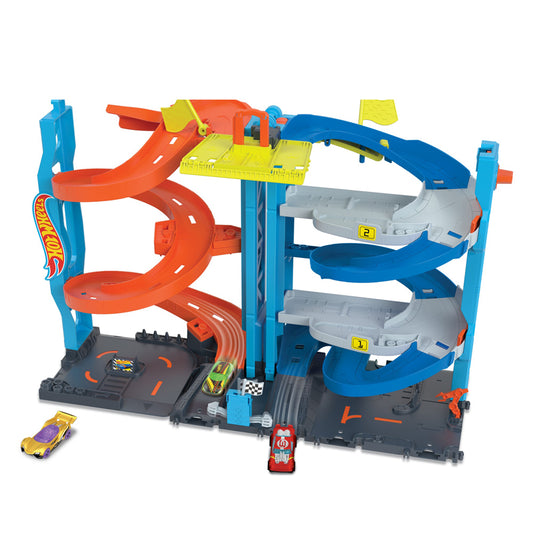 Juego de carreras de torres transformadoras de Hot Wheels City
