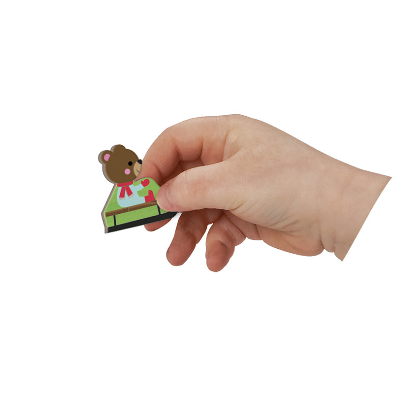 Janod Aprenda As 4 Estações Livro Magnético com 115 Imãs