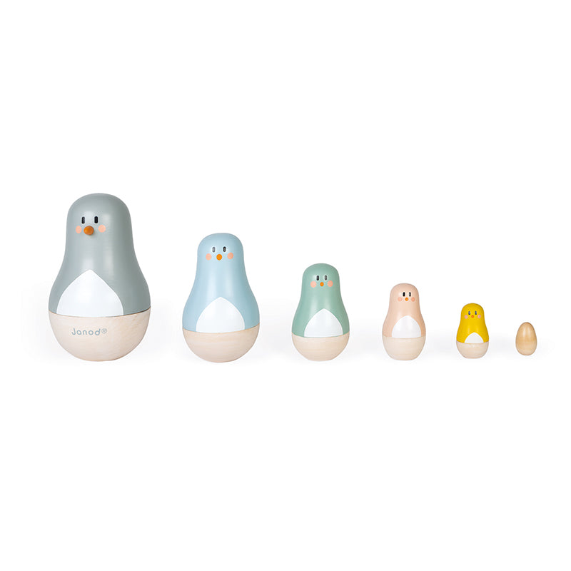 Janod Sweet Cocoon Russian Dolls - Brinquedo em madeira