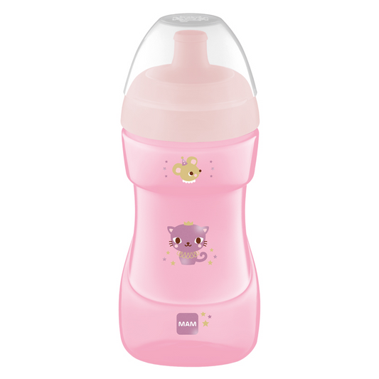 MAM Baby Garrafa de Treinamento Anti-Derrame Esportivo - 330ml (Desenhos podem variar)