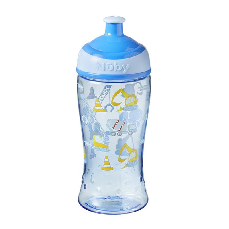 Nuby - Vaso Super Slurp Tritan Freeflow - kit con 2 modelos surtidos