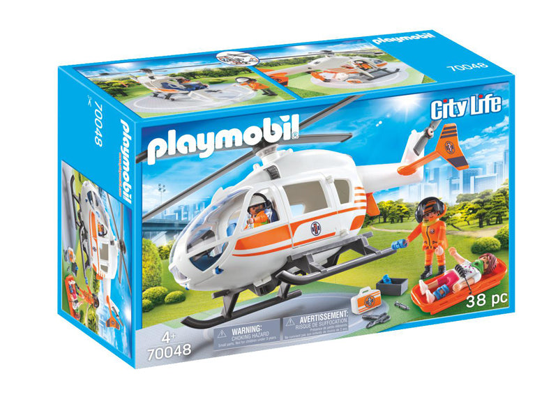 Playmobil 70048 City Life Helicóptero de Resgate
