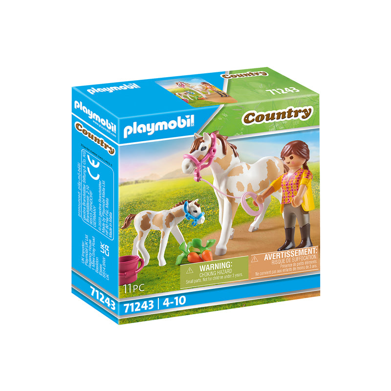 Campo Playmobil Caballo con potro