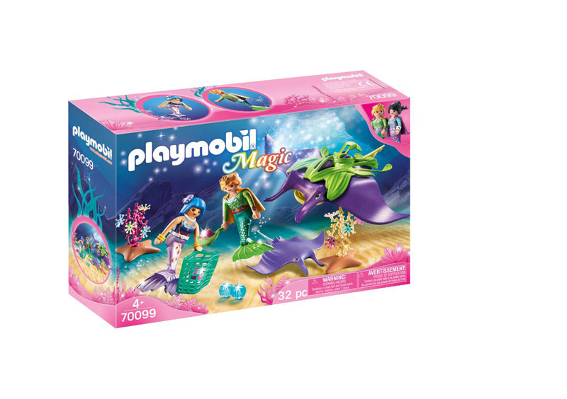 Playmobil Magic- Coleccionistas de Perlas con Manta Raya