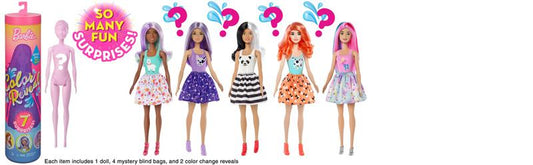 Barbie Boneca Revela Cor Sortido Anne Claire Baby Store