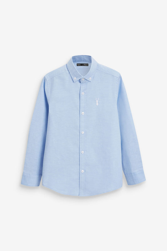 |Chico Grande| Next Camisa Oxford-Azul y Blanca (3-16 años)