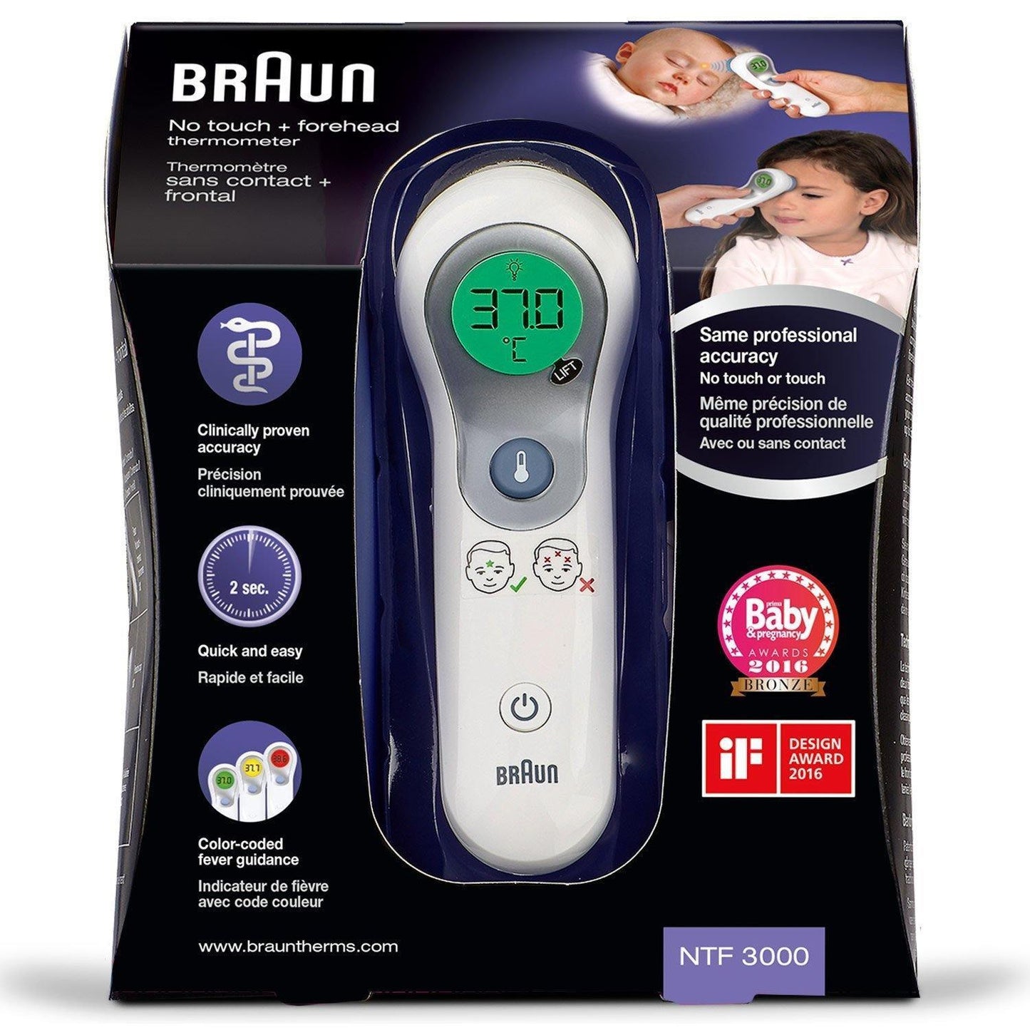 Braun No Touch Plus Termômetro Digital Anne Claire Baby Store