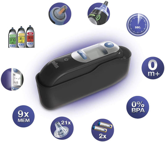 Braun ThermoScan 7 IRT6520B - Termômetro de ouvido com precisão de idade Anne Claire Baby Store