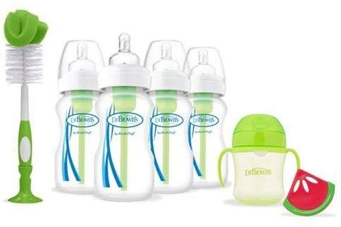 Dr Brown's Options Kit Presente com 7 itens Anne Claire Baby Store Verde