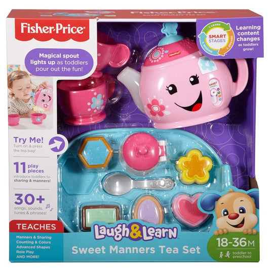 Fisher-Price - Diverta-se e Aprenda com o elegante conjunto de chá. Brinquedo Anne Claire Baby Store
