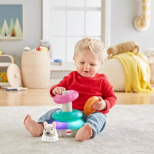 Fisher-Price - Llhama Empilhador de argolas leve e colorido Brinquedo Anne Claire Baby Store Ltd.