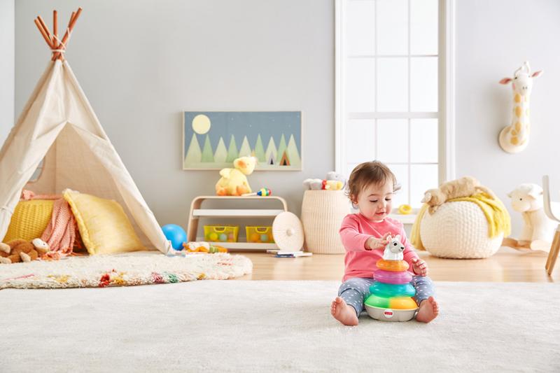 Fisher-Price - Llhama Empilhador de argolas leve e colorido Brinquedo Anne Claire Baby Store Ltd.