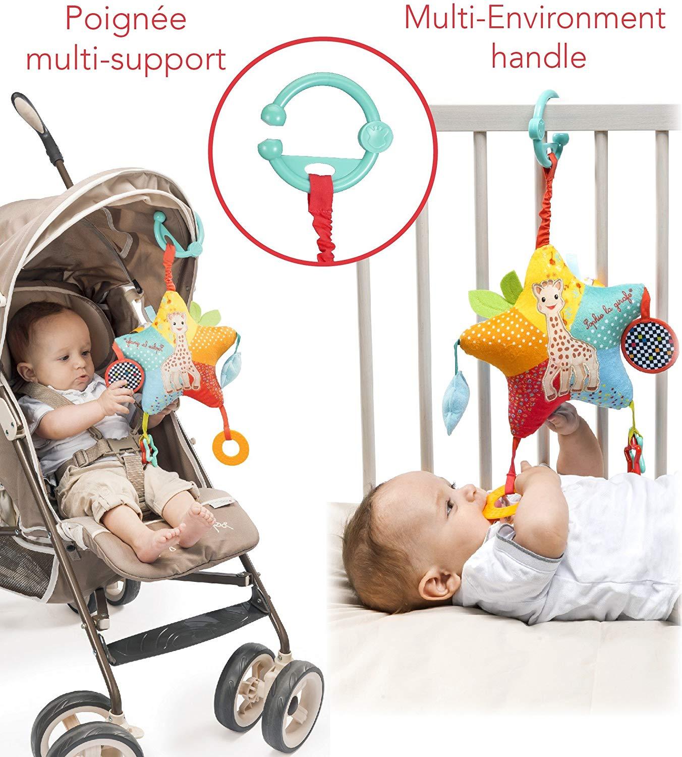 Girafa Sophie - Estrela de Atividades com Mordedor Natural Anne Claire Baby Store