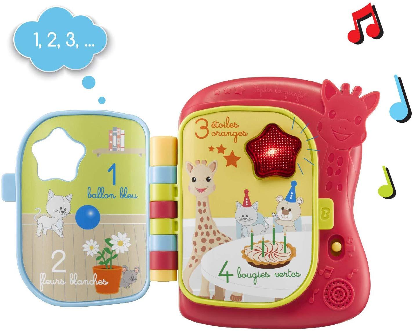 Girafa Sophie - Musical Light Up Livro Mordedor Natural Anne Claire Baby Store