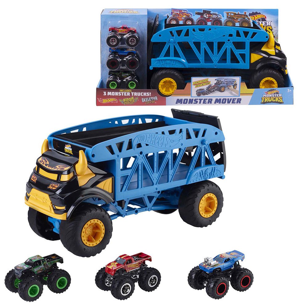 Hot Wheels - Monster Mover e 3 Monster Trucks Hot Wheels GGB64