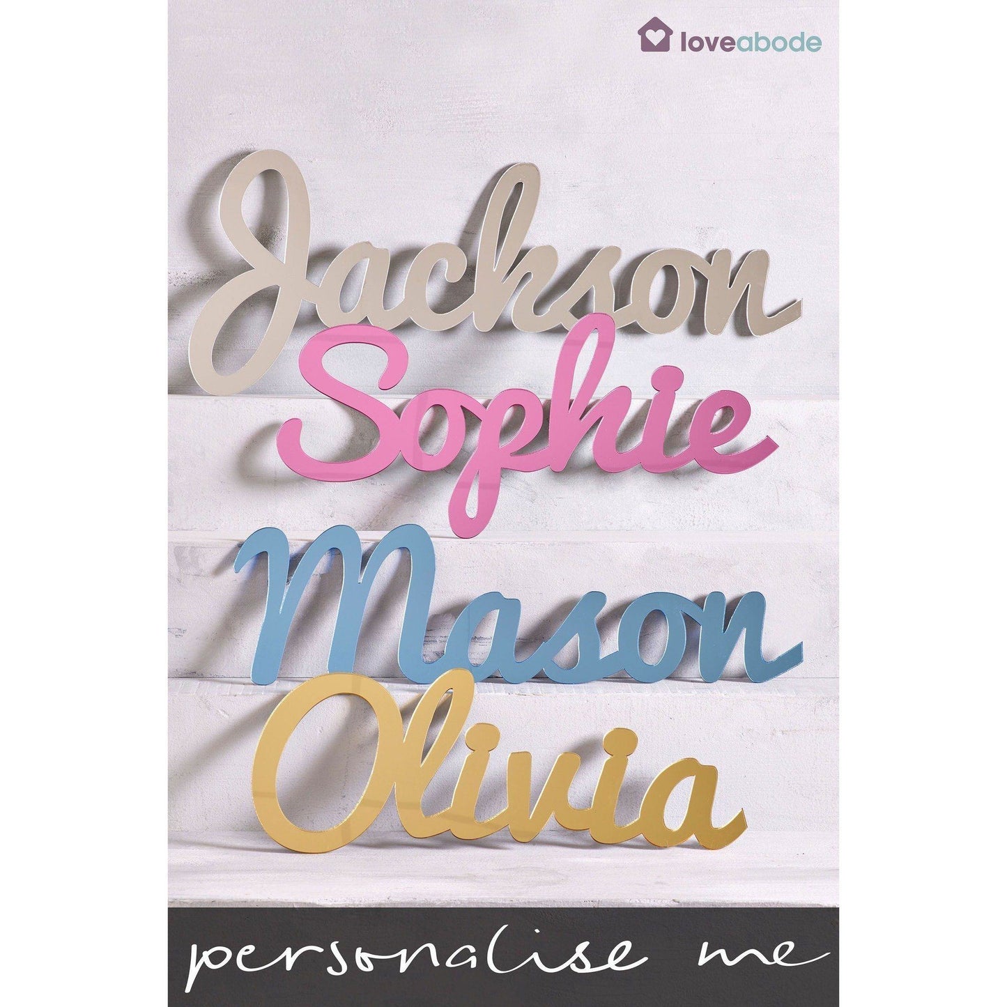 Letras de acrilico espelhado Personalizado Anne Claire Baby Store