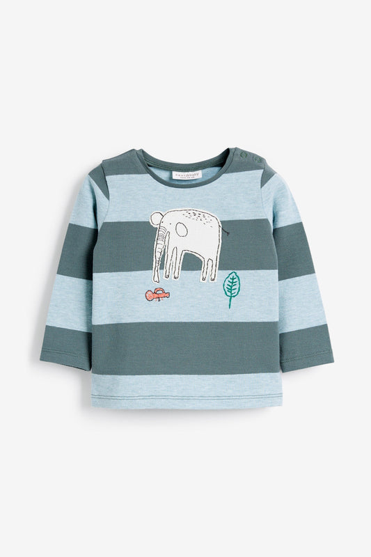 Meu Primeiro Guarda-Roupas - T-shirts Verde Character - Kit com 2 ROUPA BabyBoy