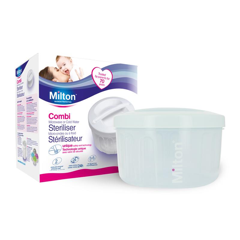 Milton - Esterilizador para microondas e água fria Anne Claire Baby Store Branco